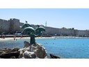 Dolphin Sculpture, Harbor, Rhodes Town, Rhodes