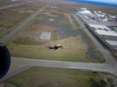 Our planes shadow, Reykjavik Airport, Reykjavik